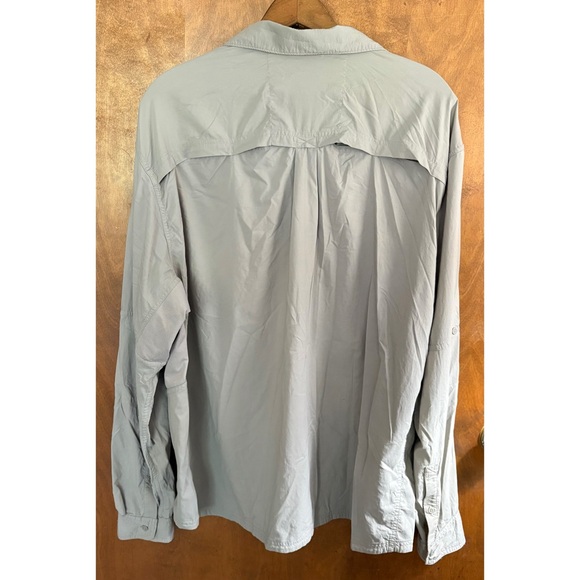 REI Co-Op Men's Tan Button Down Shirt Vented Mesh Nylon Rugged Hiking XXL Active - Picture 2 of 16